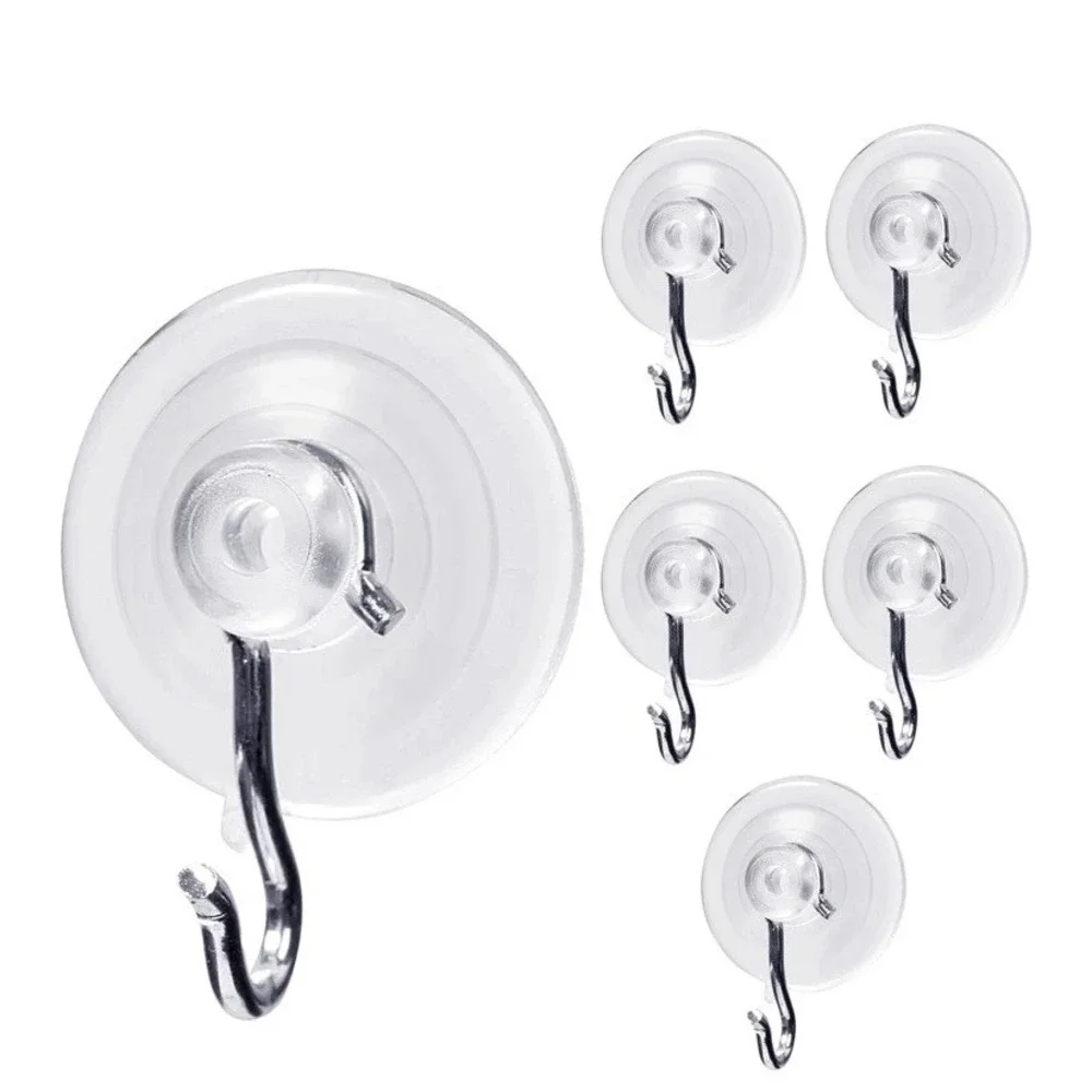 Adams Suction Cup Wall Hook For Hanging All Purpose Hook Heavy Duty‎ 3lbs 6pcs